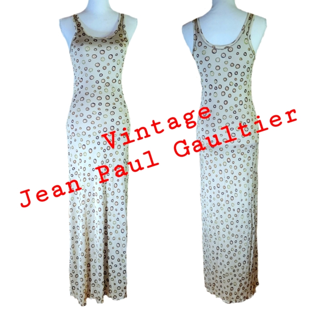 Jean Paul Gaultier Cream Maxi Dress